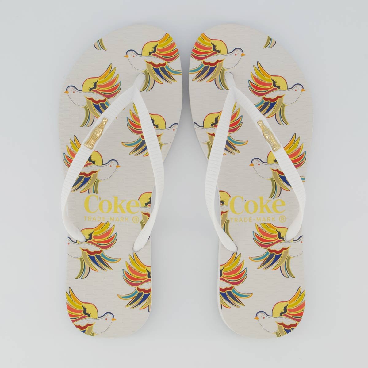 Chinelo Coca Cola Felida Feminino Branco