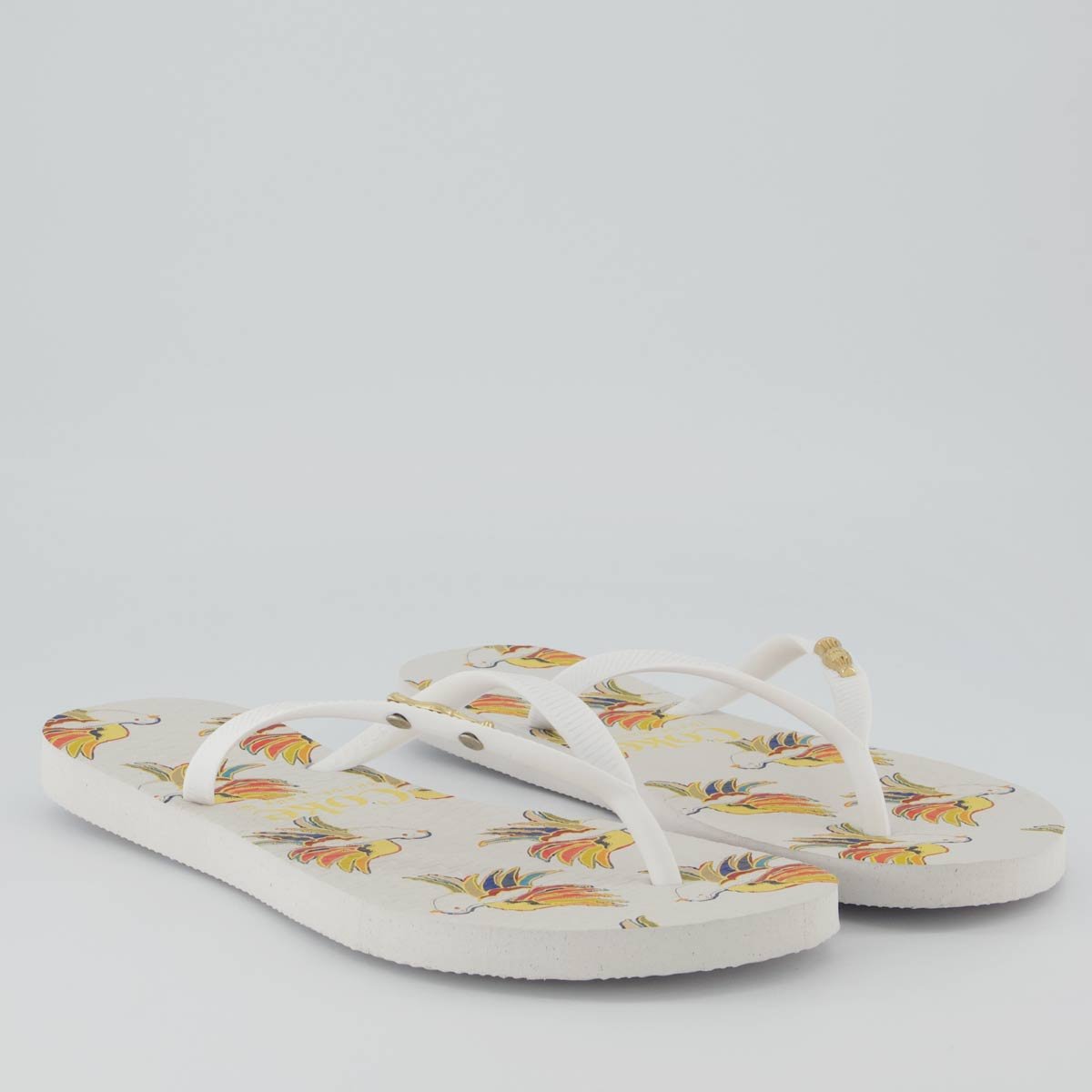 Chinelo Coca Cola Felida Feminino Branco Branco 3