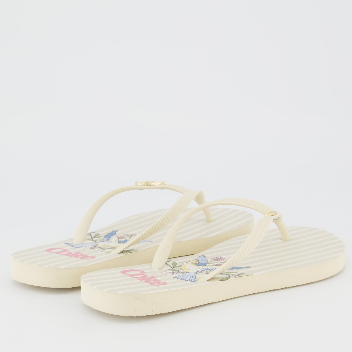 Chinelo Coca Cola Fly Bloom Feminino Off White Off White 4