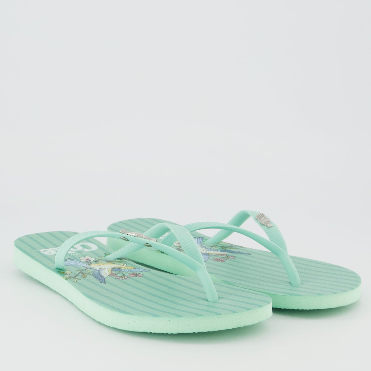 Chinelo Coca Cola Fly Bloom Feminino Verde Verde 3