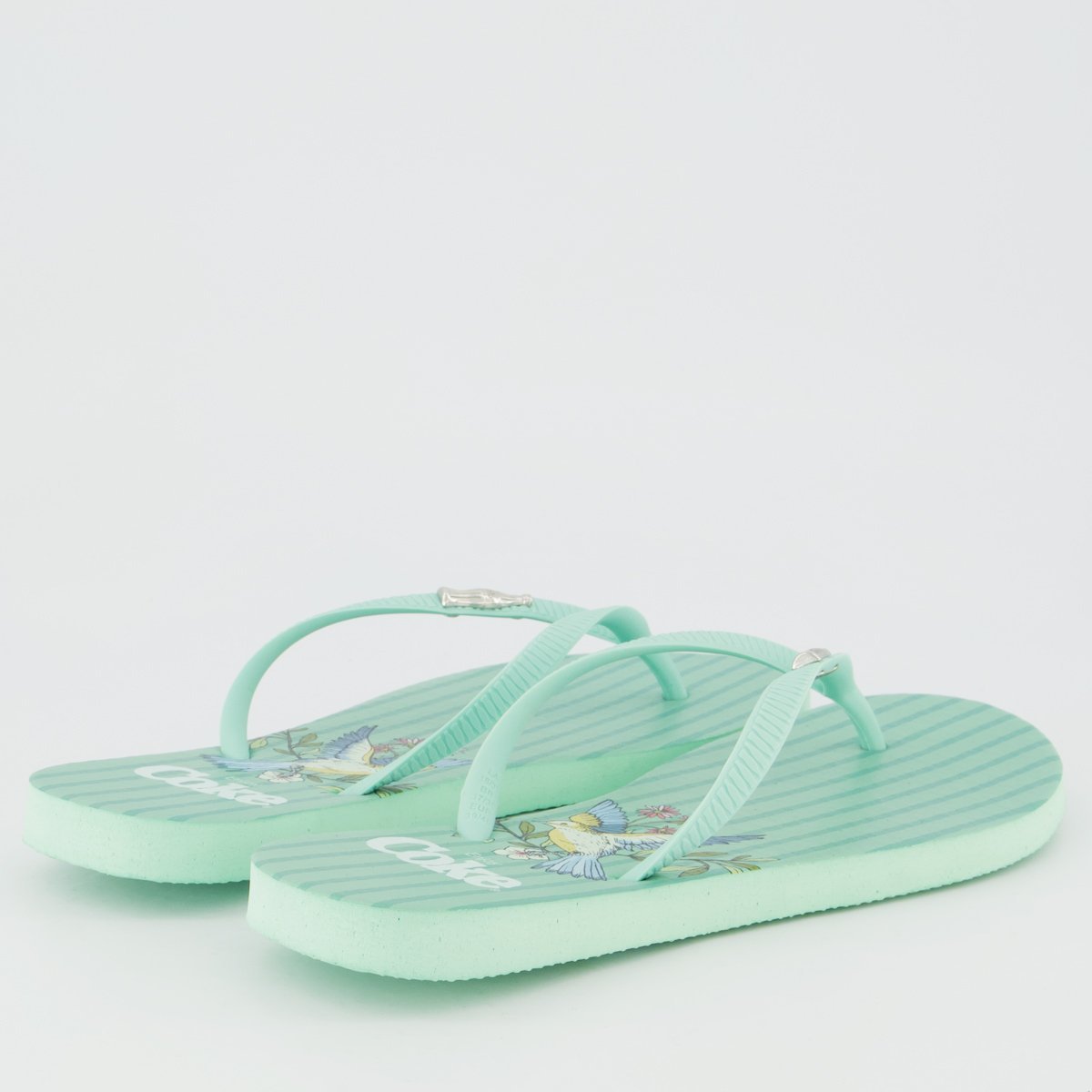 Chinelo Coca Cola Fly Bloom Feminino Verde Verde 4