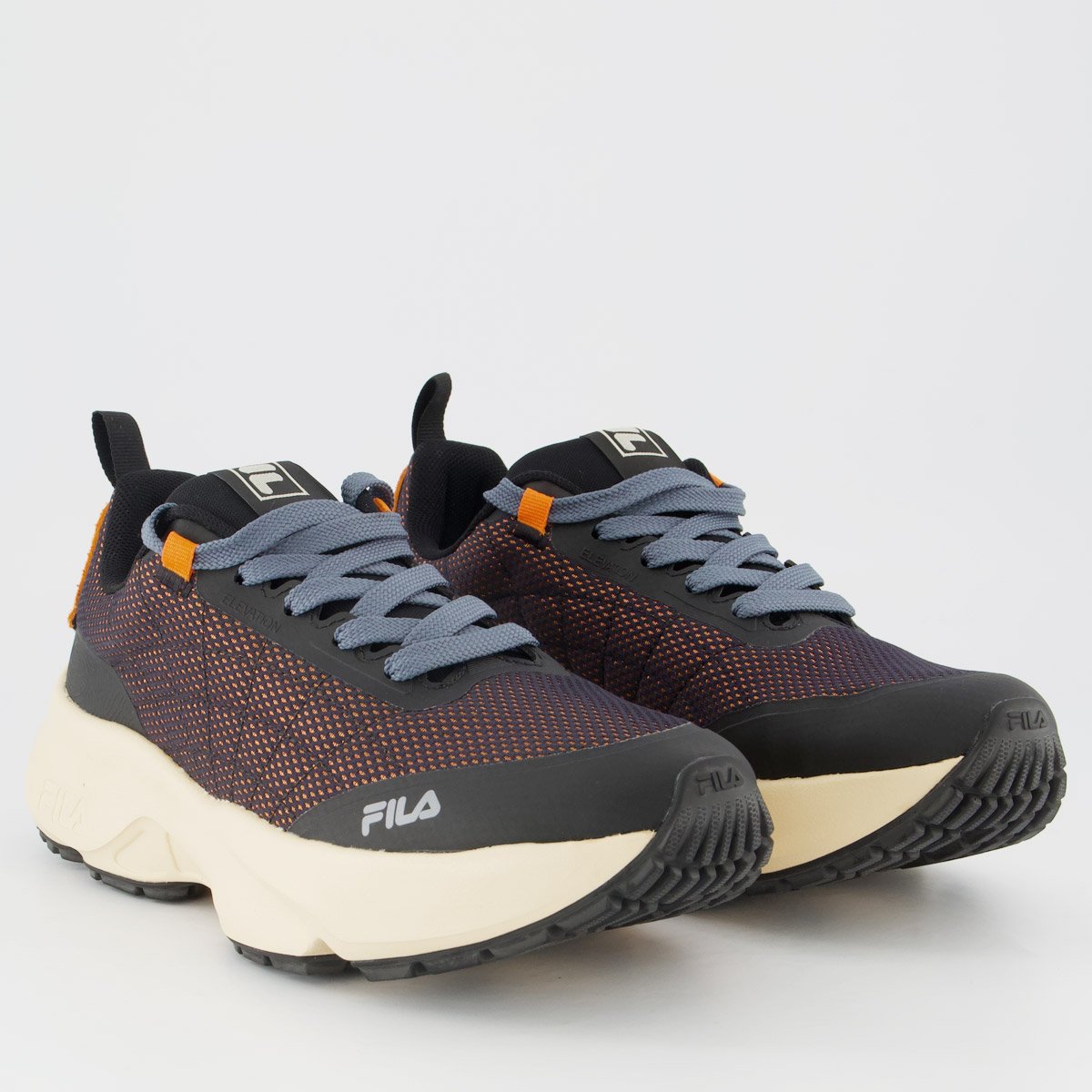Tenis Fila Elevation Preto e Laranja Preto/Laranja 2