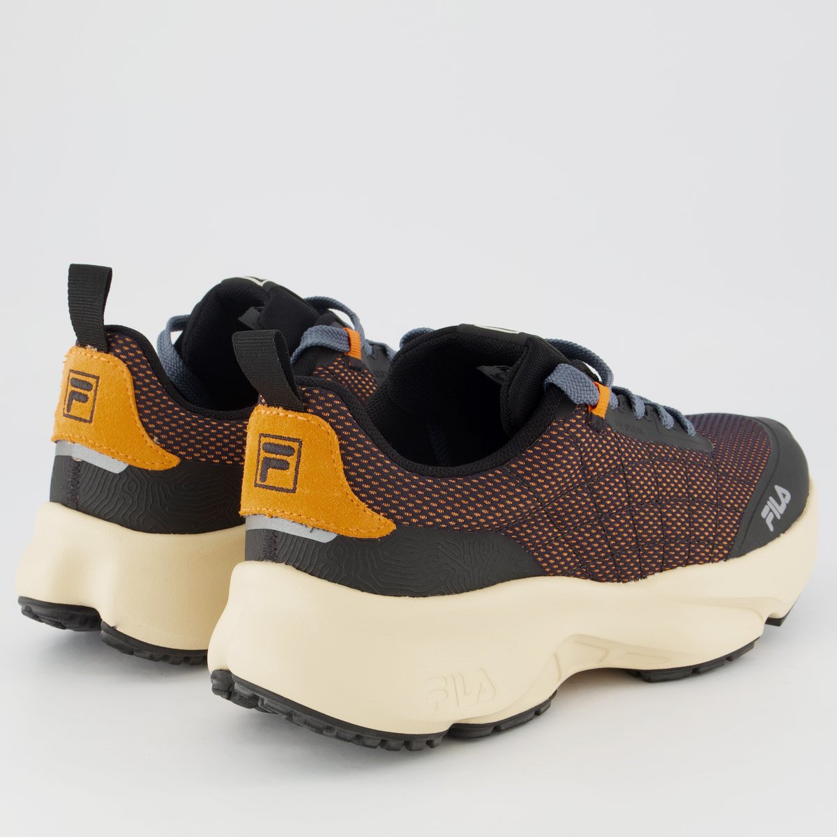 Tenis Fila Elevation Preto e Laranja Preto/Laranja 3