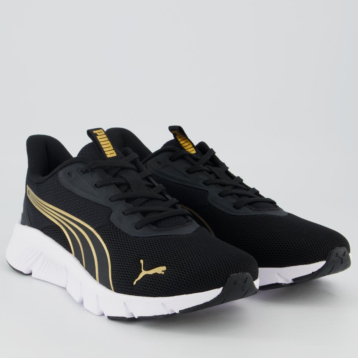 Tênis Puma Flexfocus Lite Modern Feminino Preto e Amarelo Preto/Amarelo 2