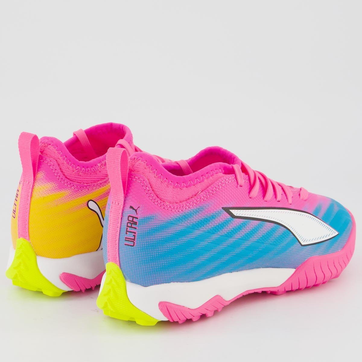 Chuteira Puma Ultra 6 Match Society + Mid Rosa Juvenil Rosa 3