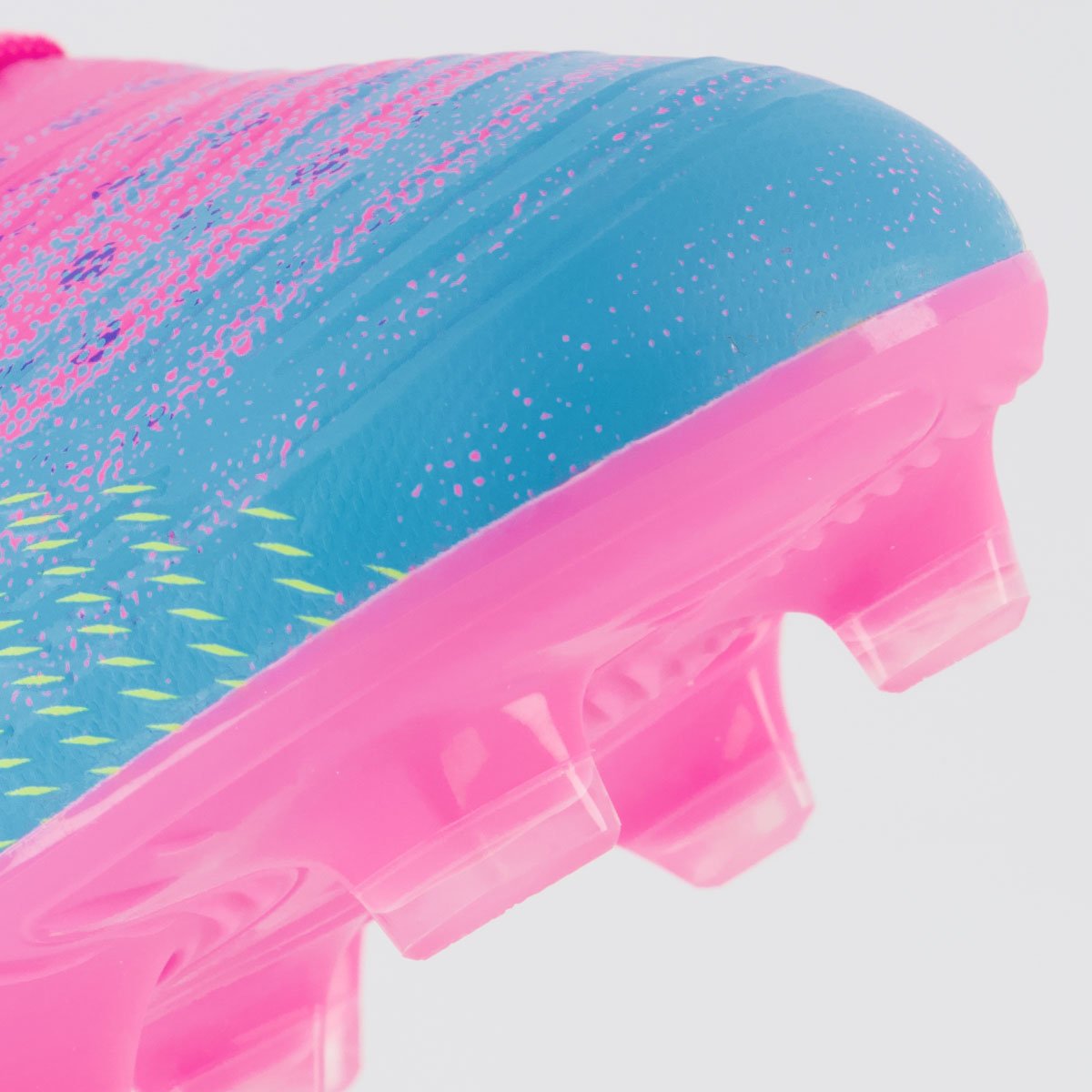 Chuteira Puma Future 9 Play FG/AG Campo Juvenil Rosa Rosa 8