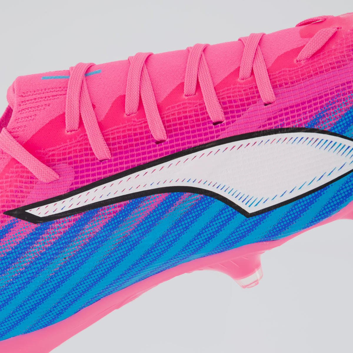 Chuteira Puma Ultra 6 Match FG/AG Campo Rosa e Azul Rosa/Azul 7