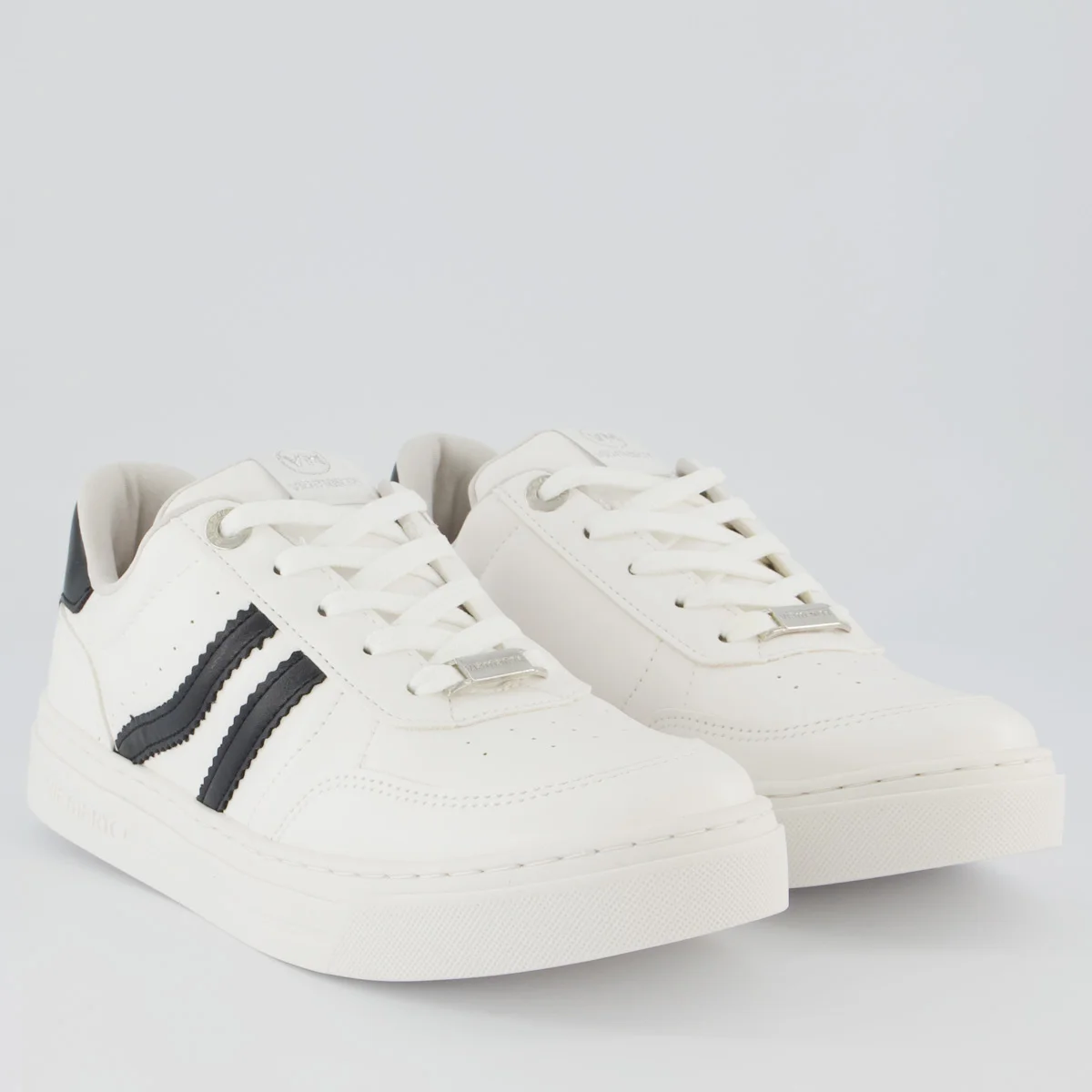 Tênis Via Marte V281 Feminino Branco e Preto Branco/Preto 2