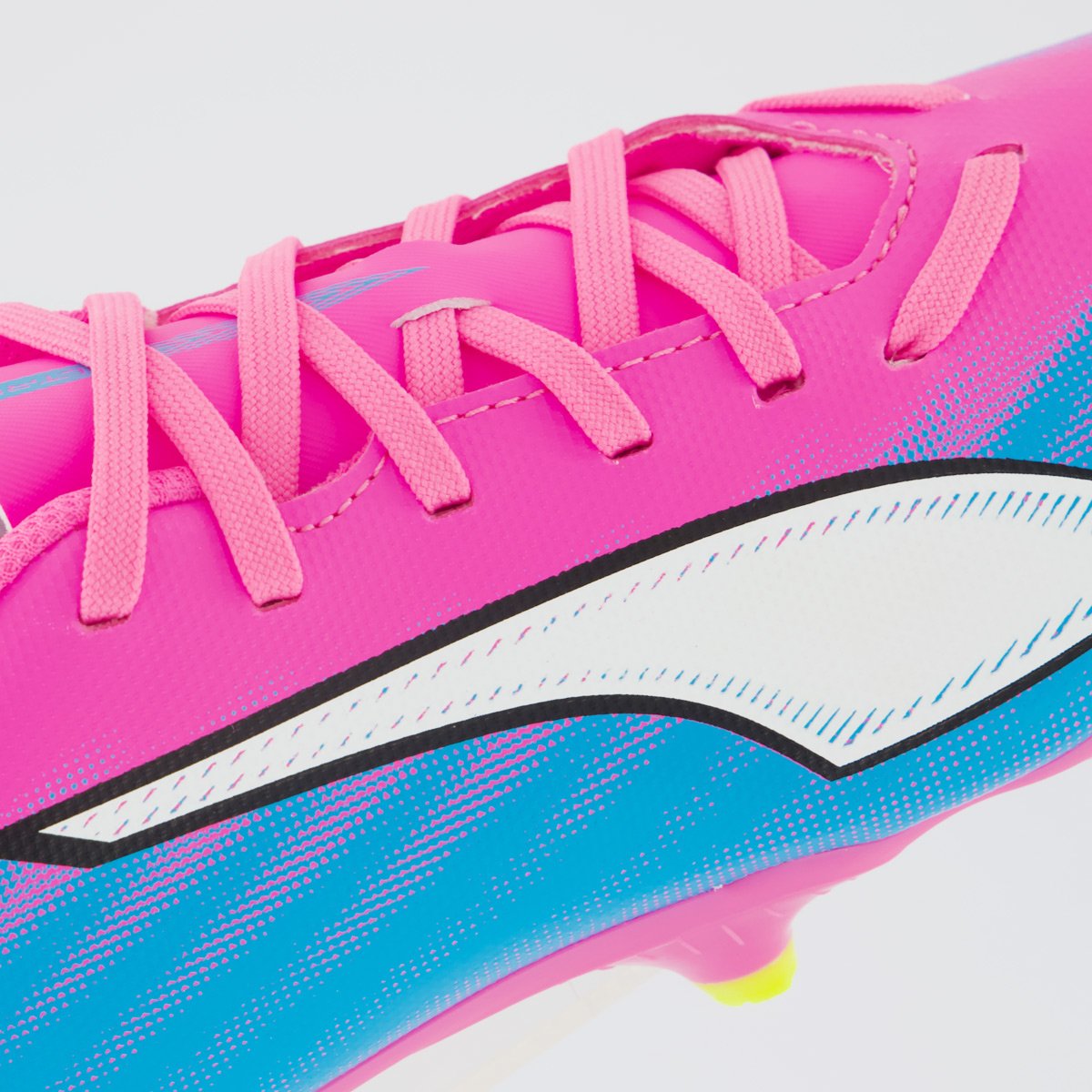 Chuteira Puma Ultra 6 Play FG/AG Campo Juvenil Rosa Rosa 7