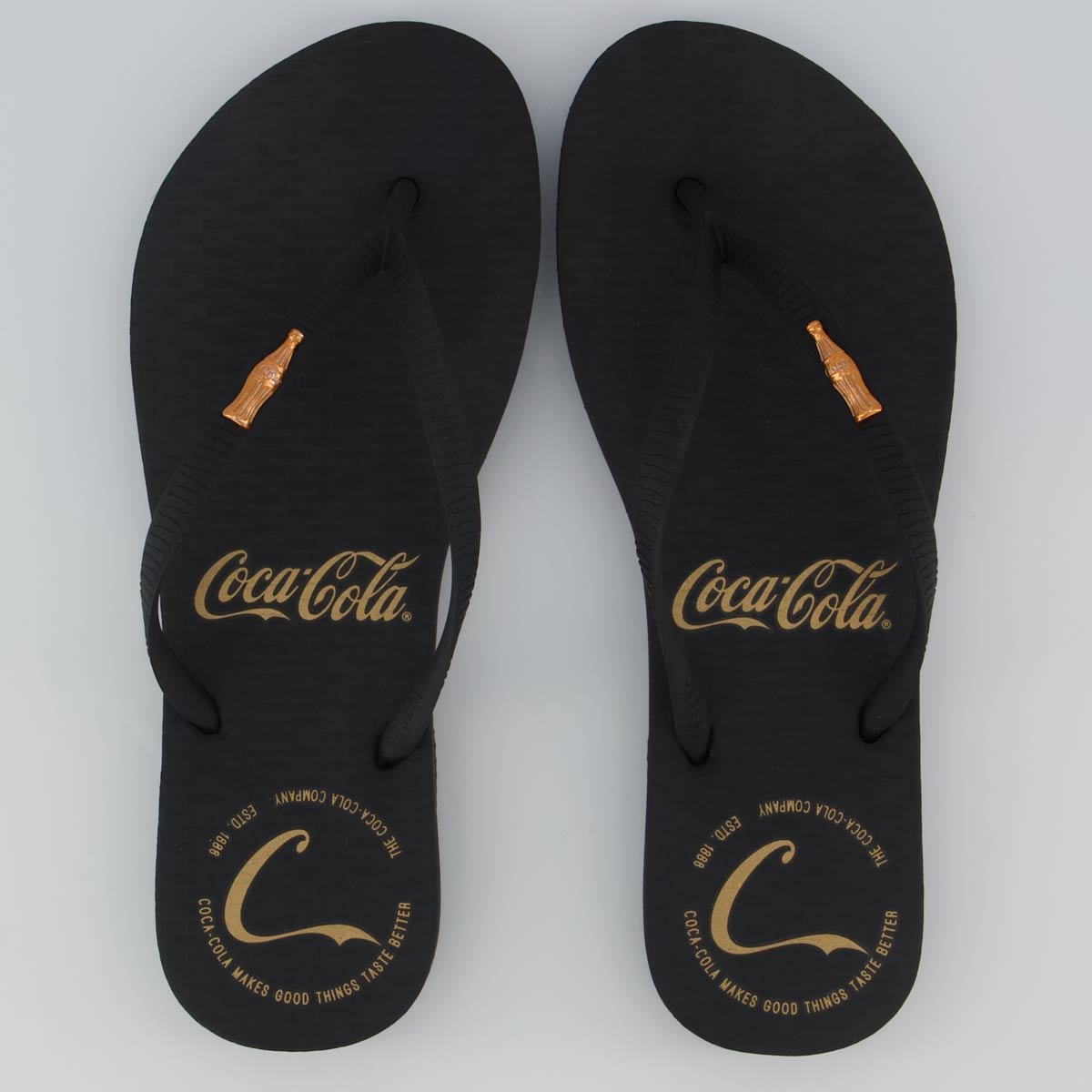 Chinelo Coca Cola Hodges Feminino Preto