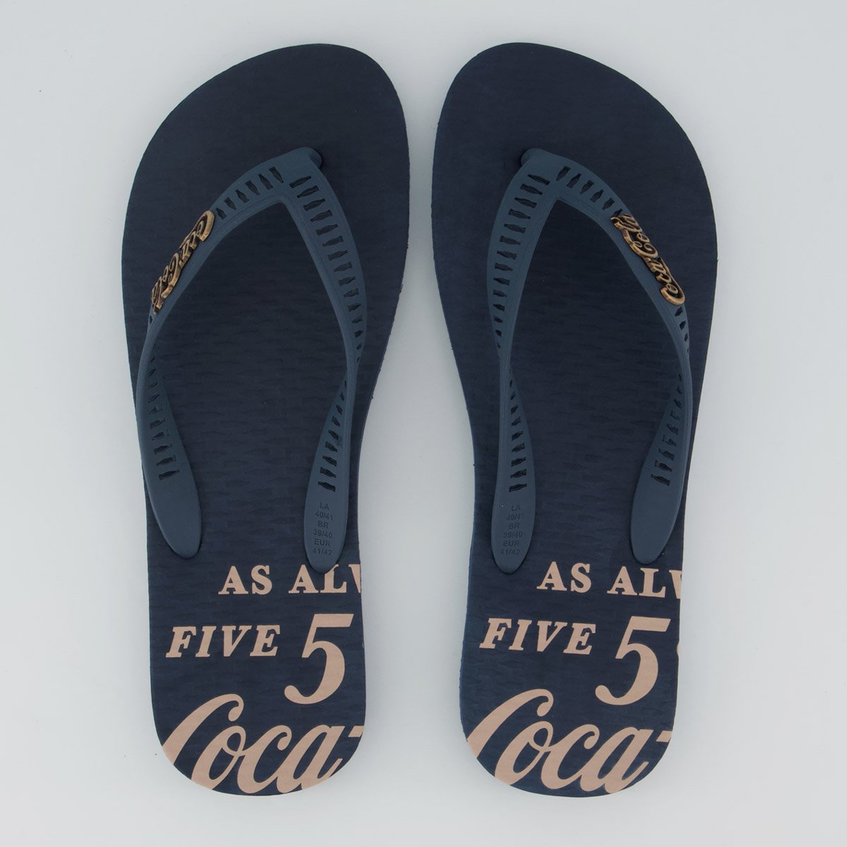 Chinelo Coca Cola Always Azul Marinho