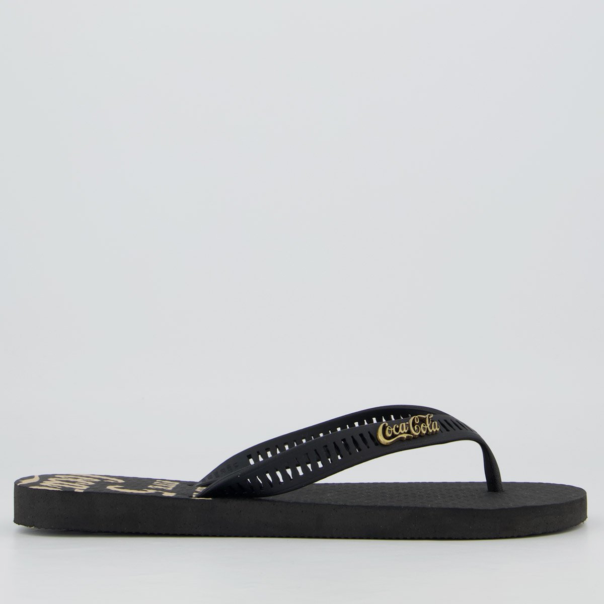 Chinelo Coca Cola Always Preto Preto 2
