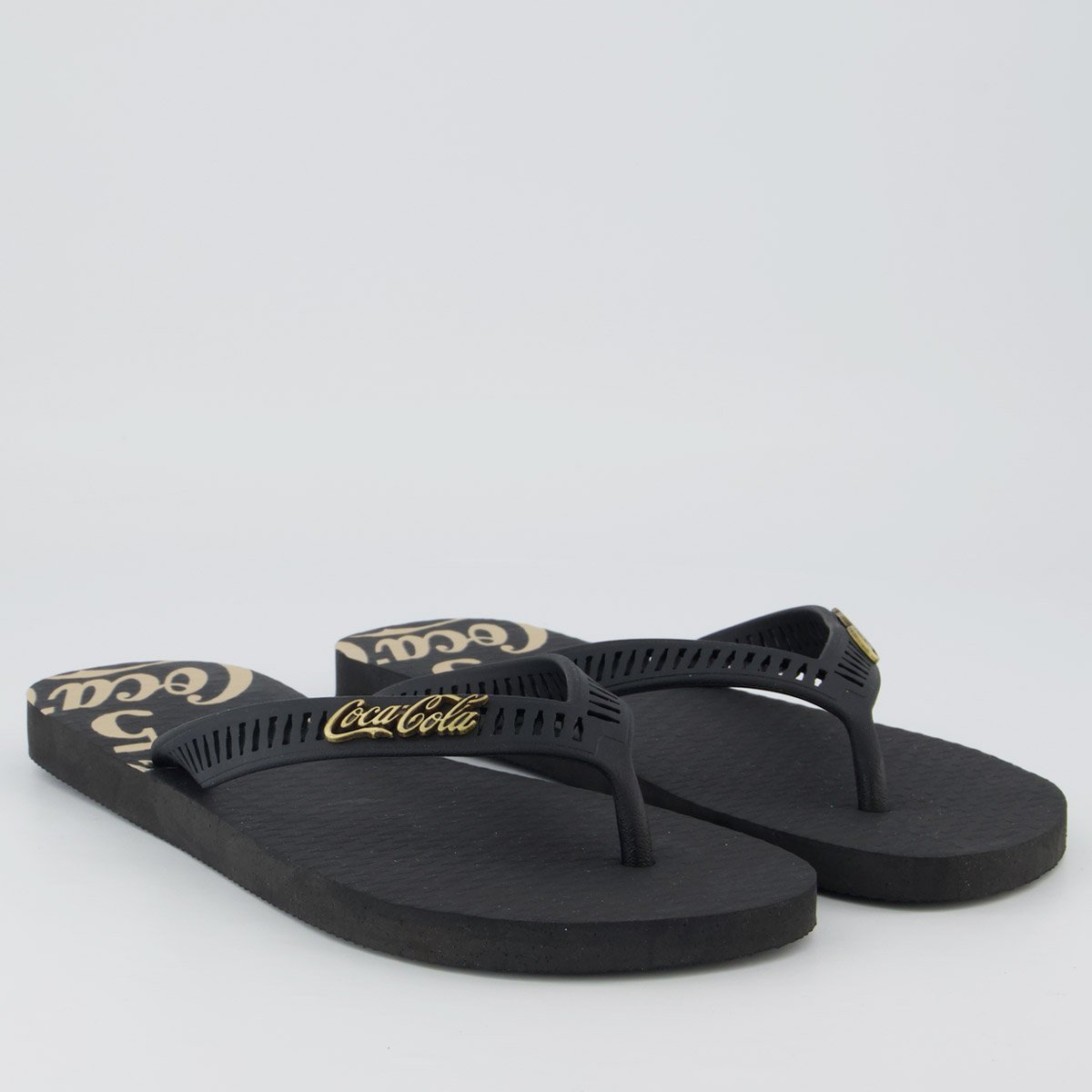 Chinelo Coca Cola Always Preto Preto 3
