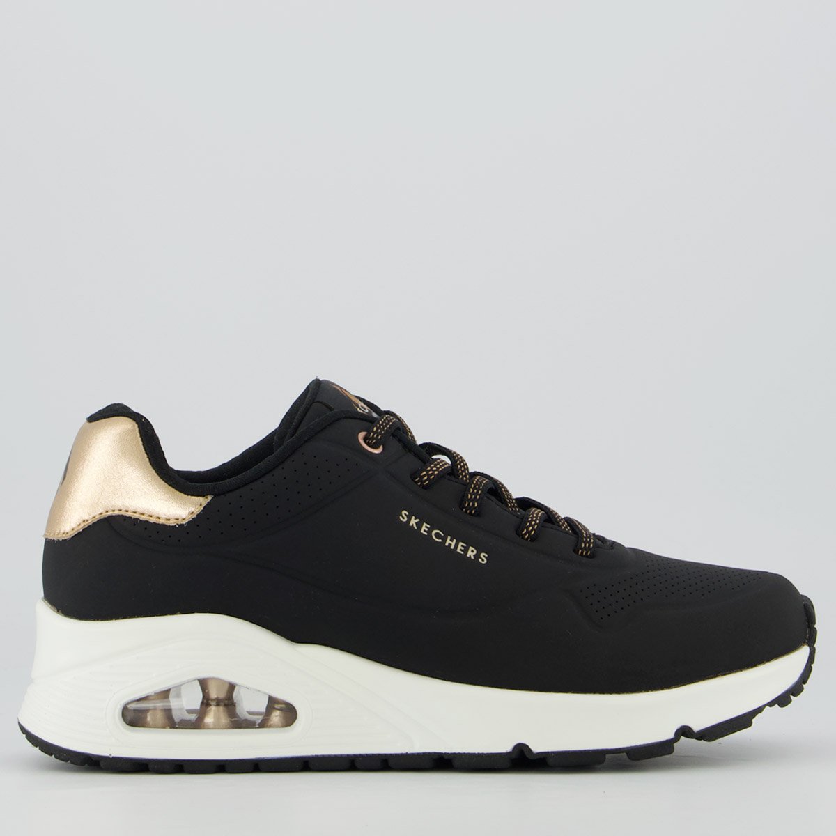 Tênis Skechers Uno Air Feminino Preto