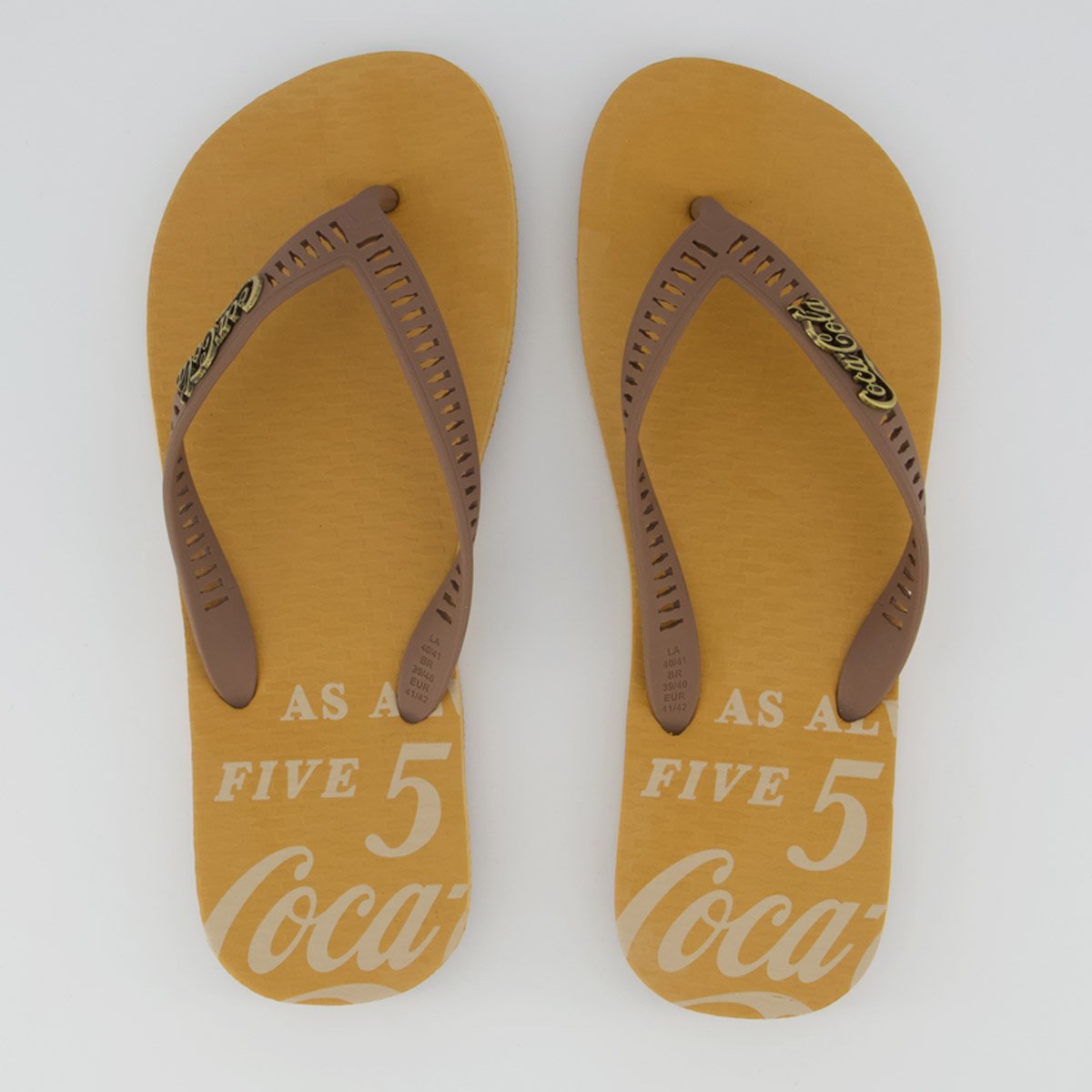 Chinelo Coca Cola Always Marrom