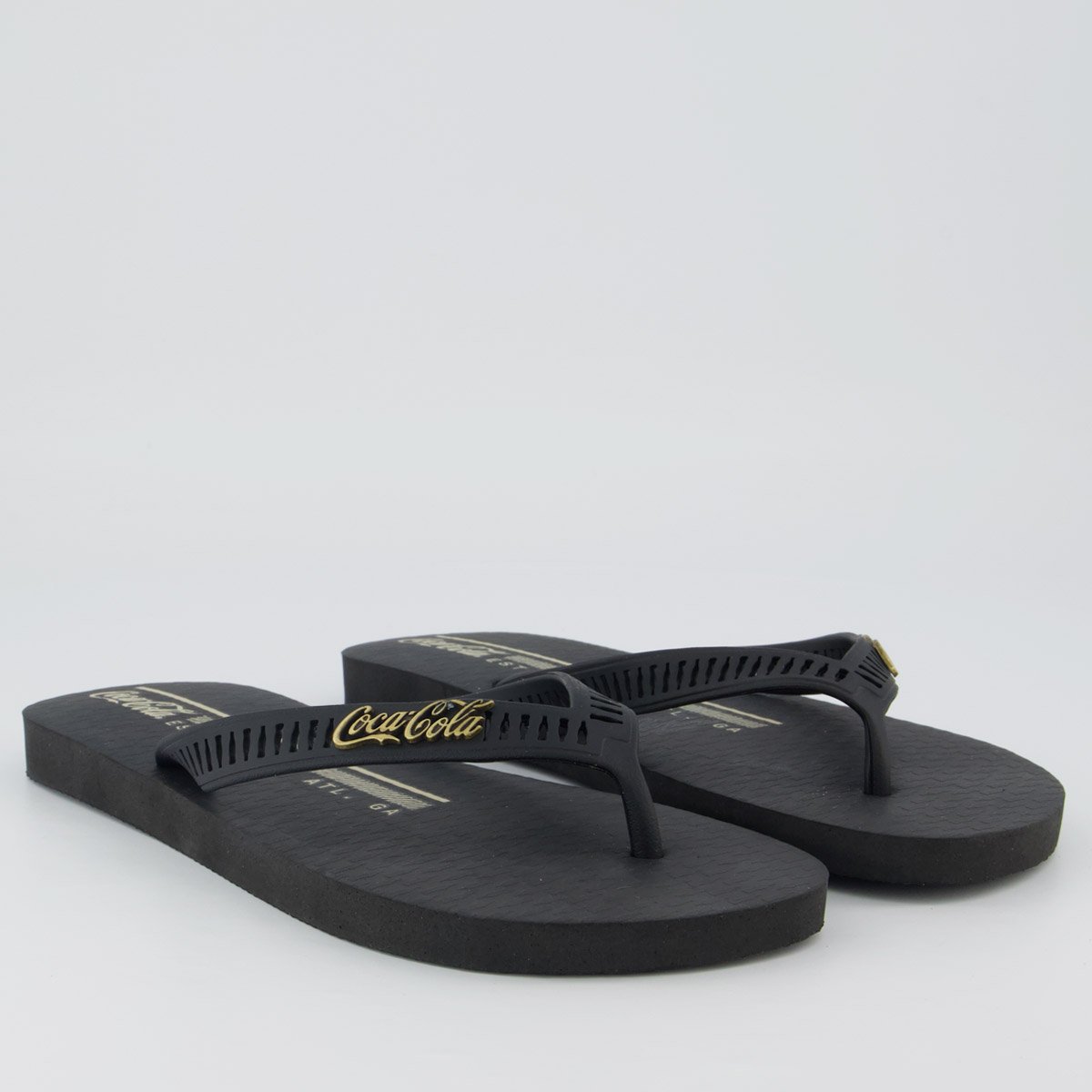 Chinelo Coca Cola Asotin Preto Preto 3