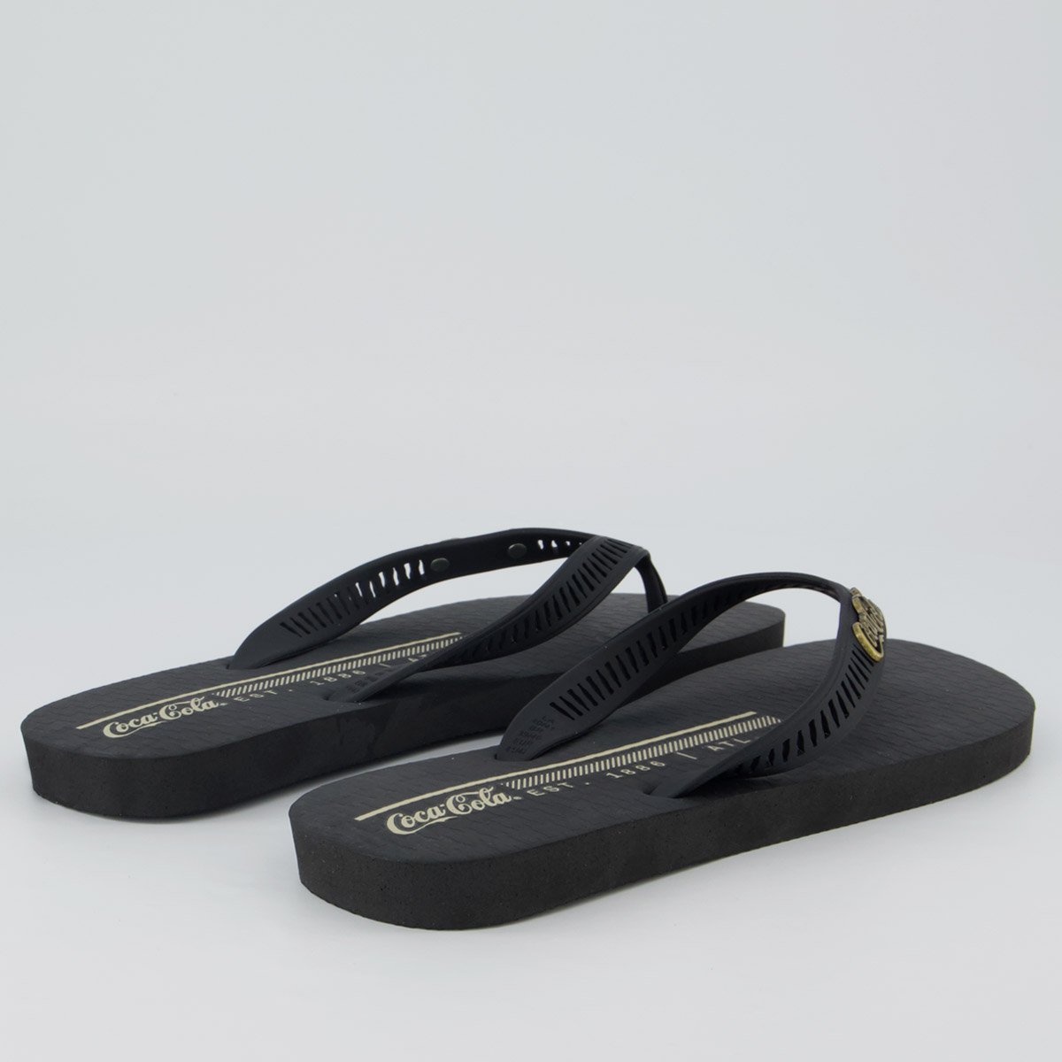 Chinelo Coca Cola Asotin Preto Preto 4