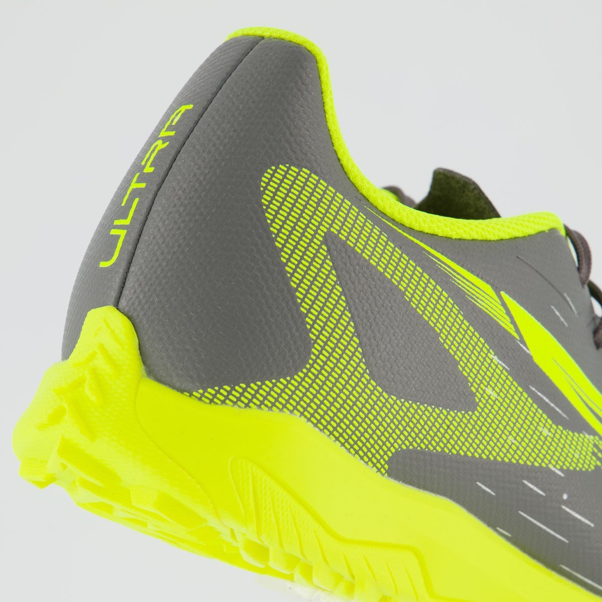 Chuteira Puma Ultra 5 Play Society Cinza e Verde Cinza/Verde 6