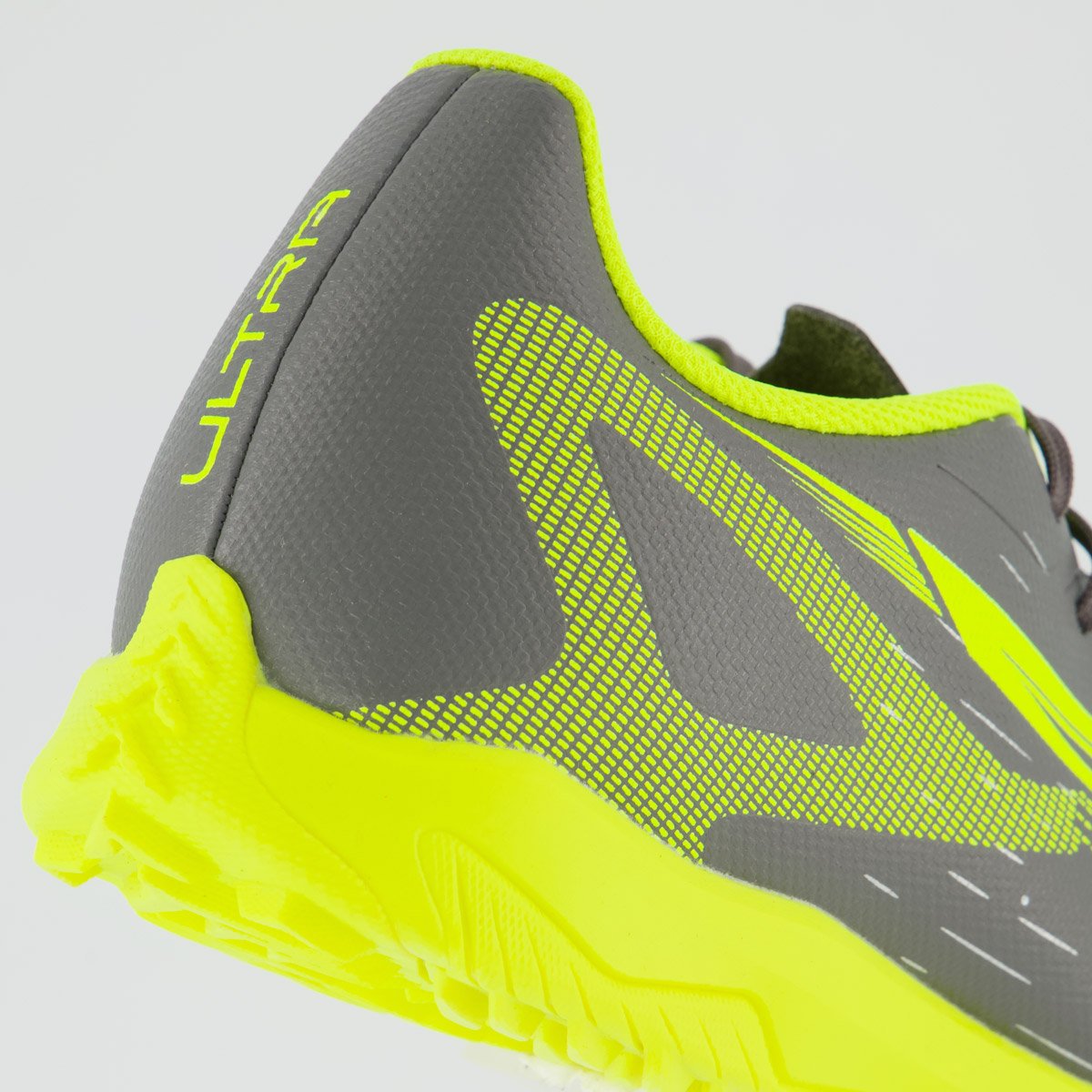 Chuteira Puma Ultra 5 Play Society Cinza e Verde Cinza/Verde 6