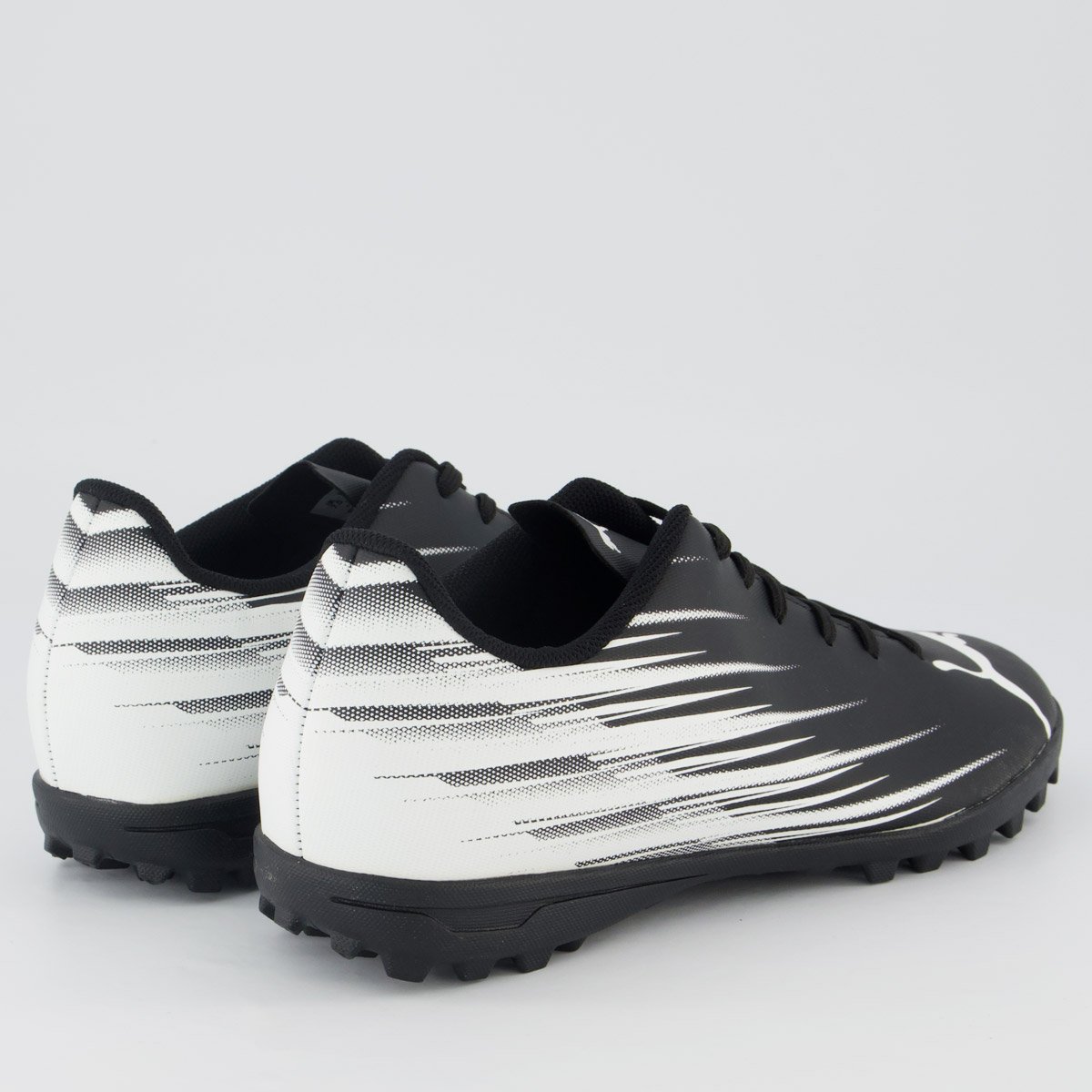 Chuteira Puma Attacanto II Society Bdp Preto e Branco Preto/Branco 3