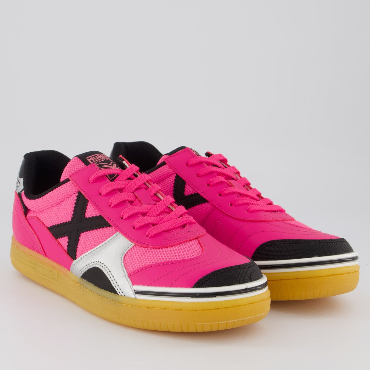 Chuteira Munich Gresca 14 Futsal Rosa Rosa 2
