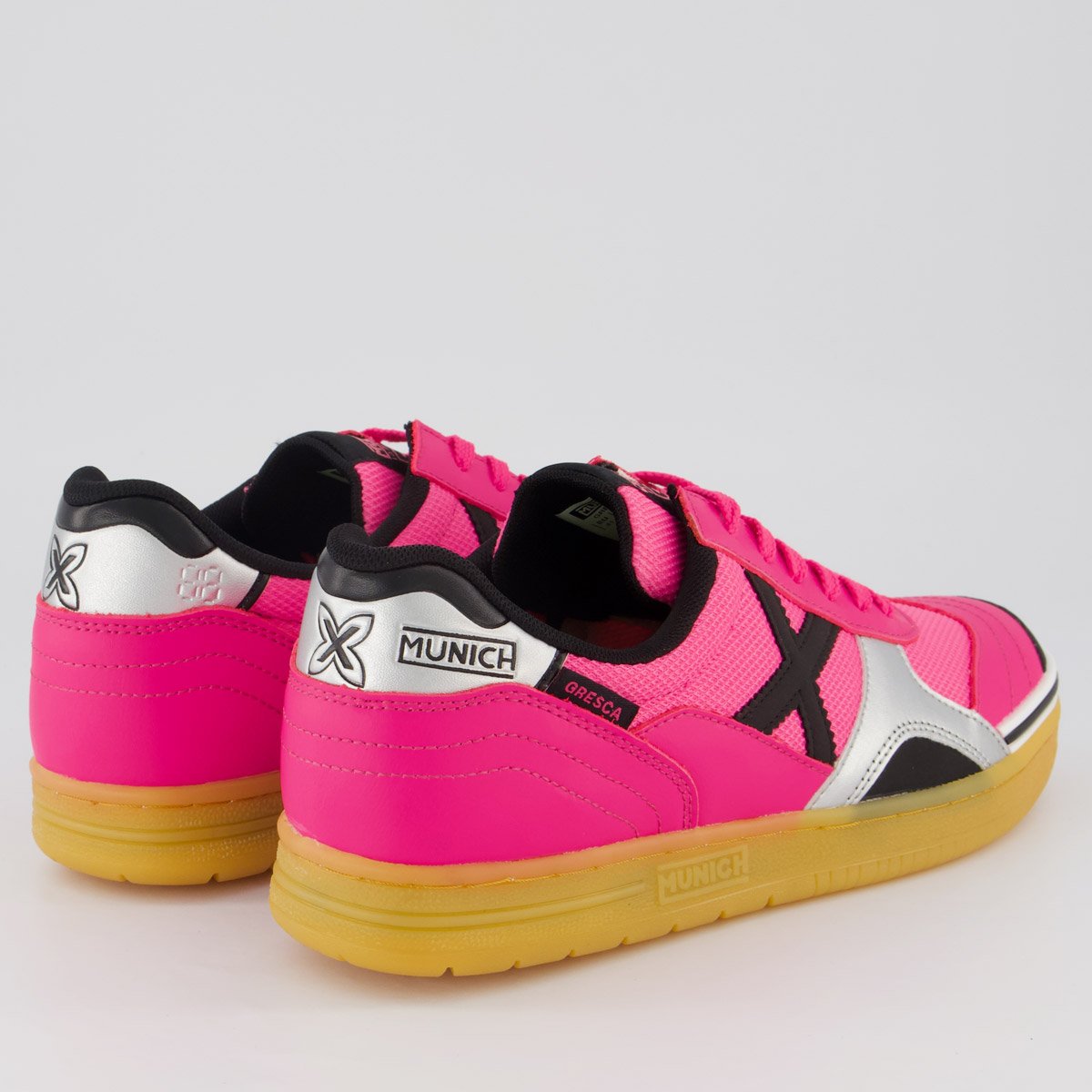Chuteira Munich Gresca 14 Futsal Rosa Rosa 3