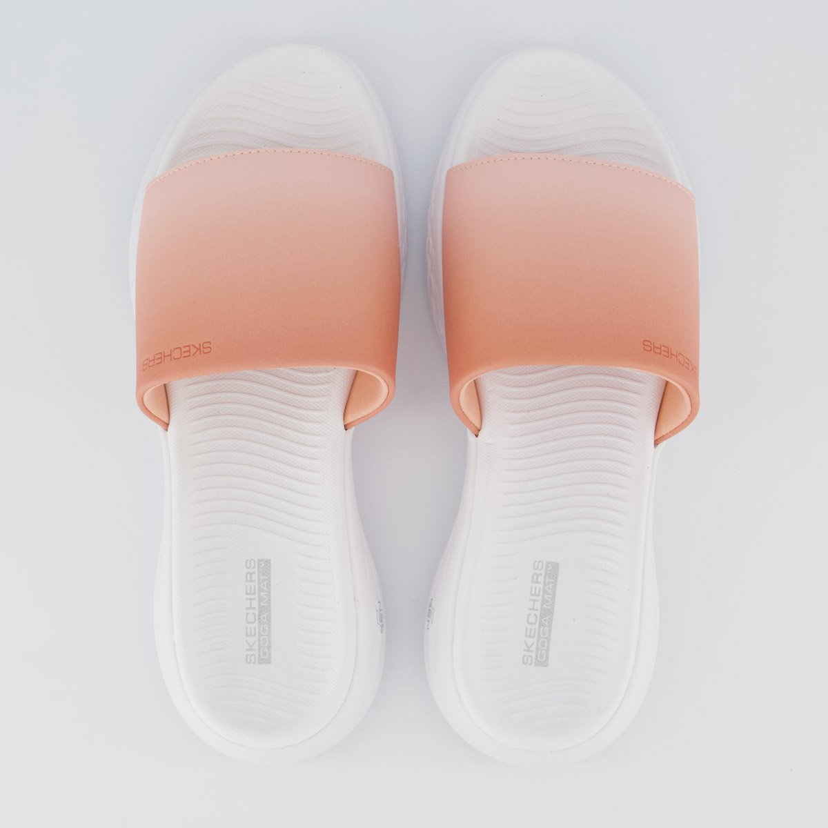 Chinelo Skechers On The Go Feminino Branco e Laranja