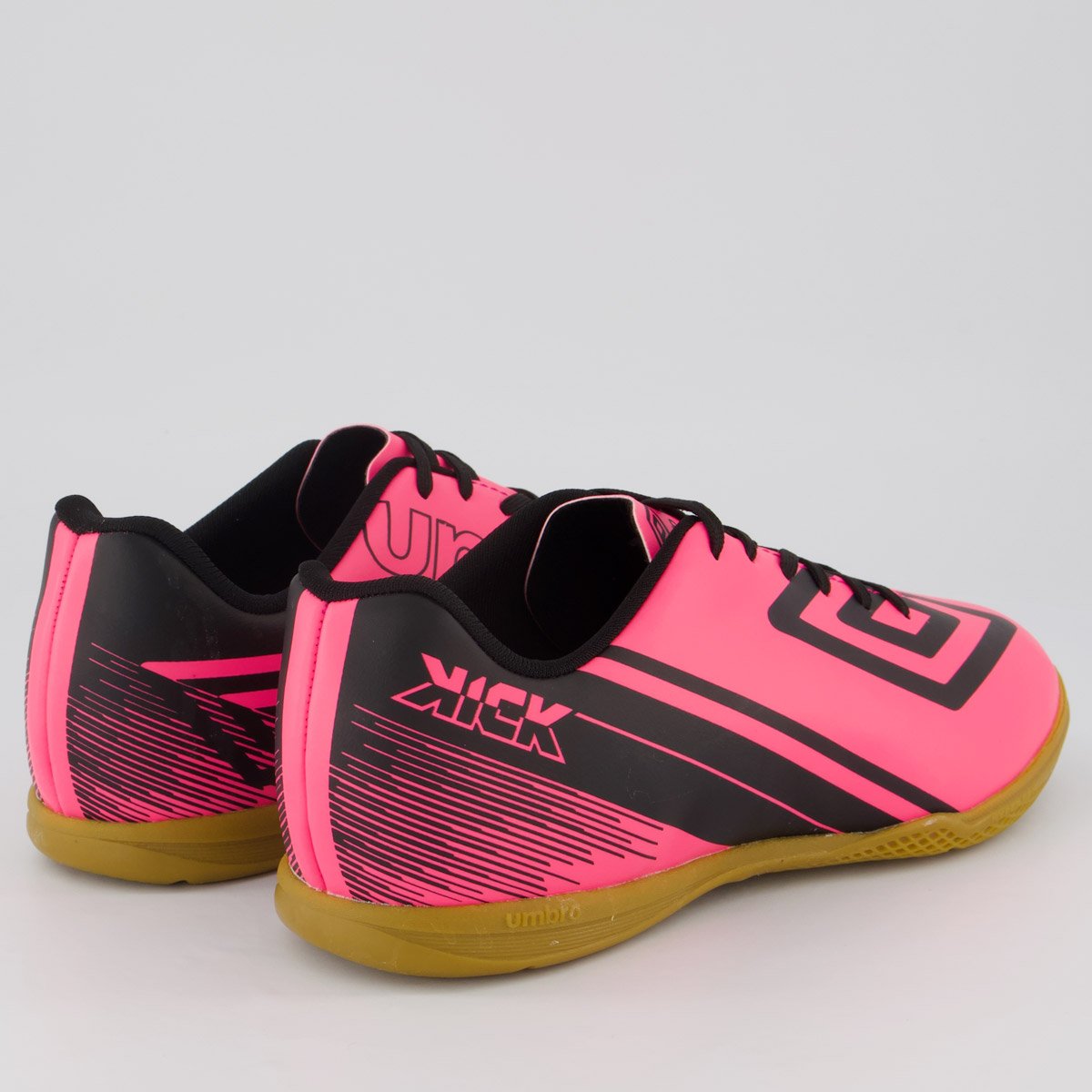 Chuteira Umbro Kick Futsal Rosa e Preta Rosa/Preto 3