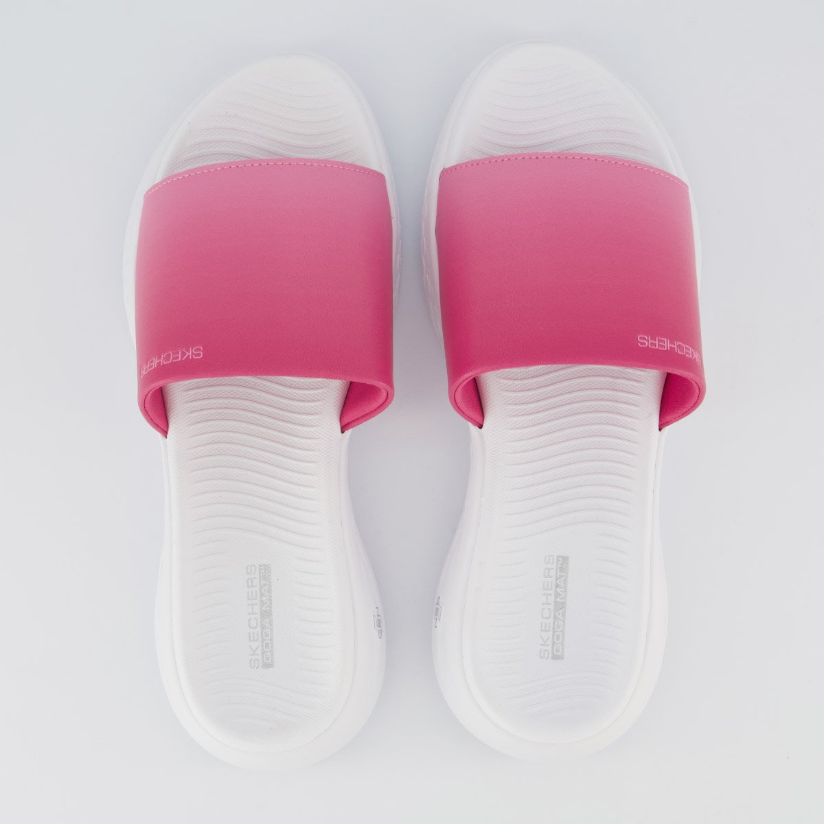Chinelo Skechers On The Go Feminino Branco e Rosa