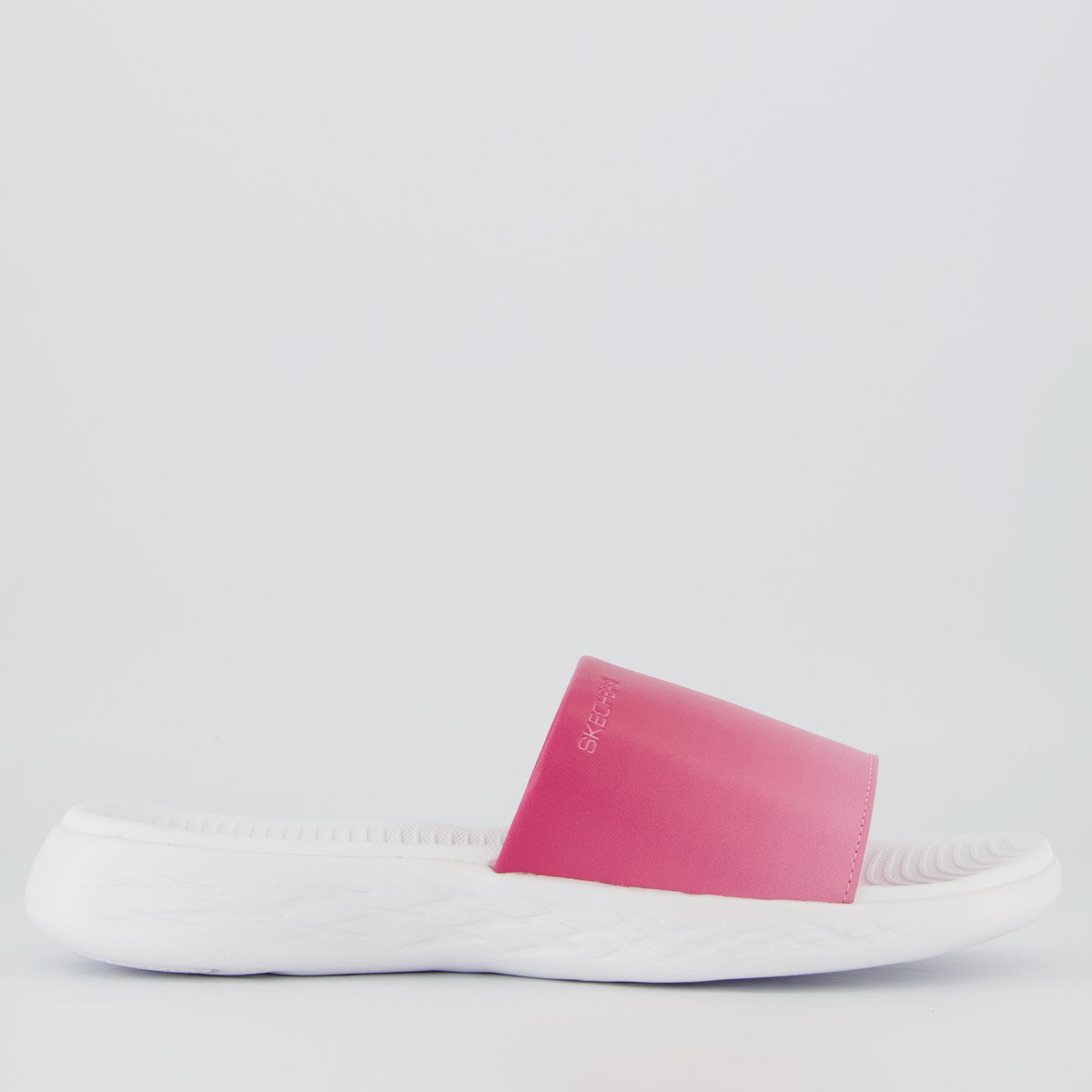 Chinelo Skechers On The Go Feminino Branco e Rosa Rosa/Branco 2