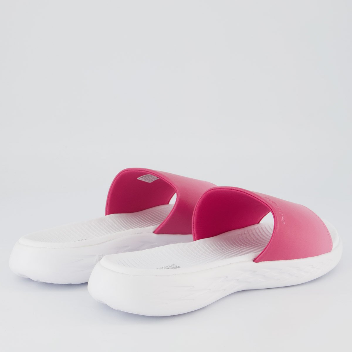 Chinelo Skechers On The Go Feminino Branco e Rosa Rosa/Branco 4
