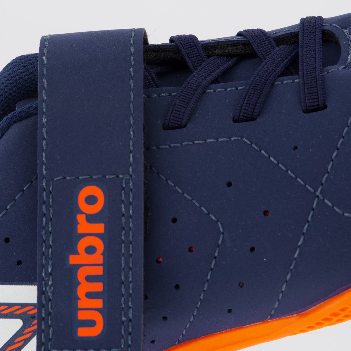 Chuteira Umbro Neo Stiker Futsal Infantil Azul e Laranja Azul/Laranja 7