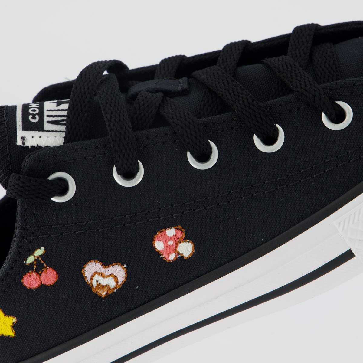 Tênis Converse All Star CK Stikers Juvenil Preto Preto 7