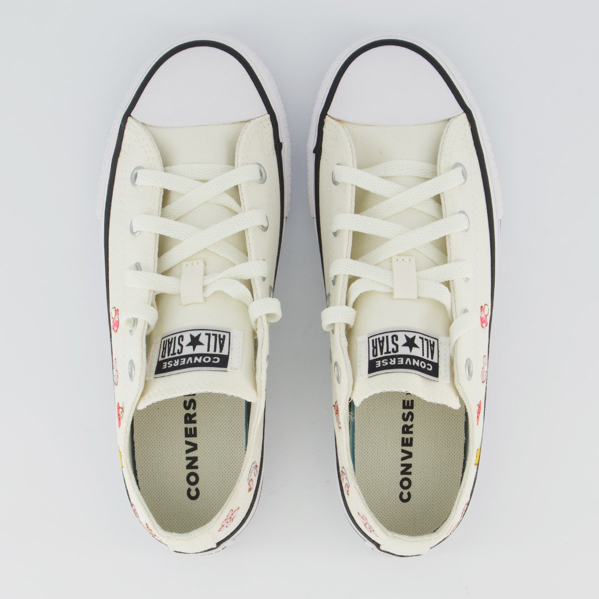 Tênis Converse All Star CK Stikers Juvenil Branco Branco 4
