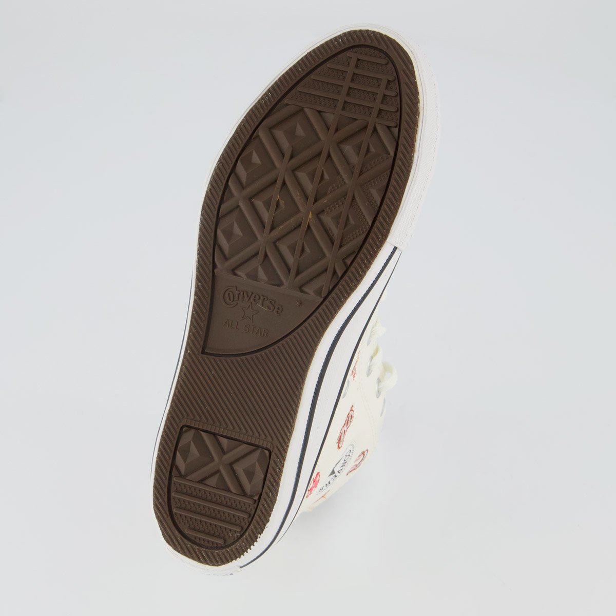 Tênis Converse All Star CK Stikers Juvenil Cano Alto Branco Branco 5