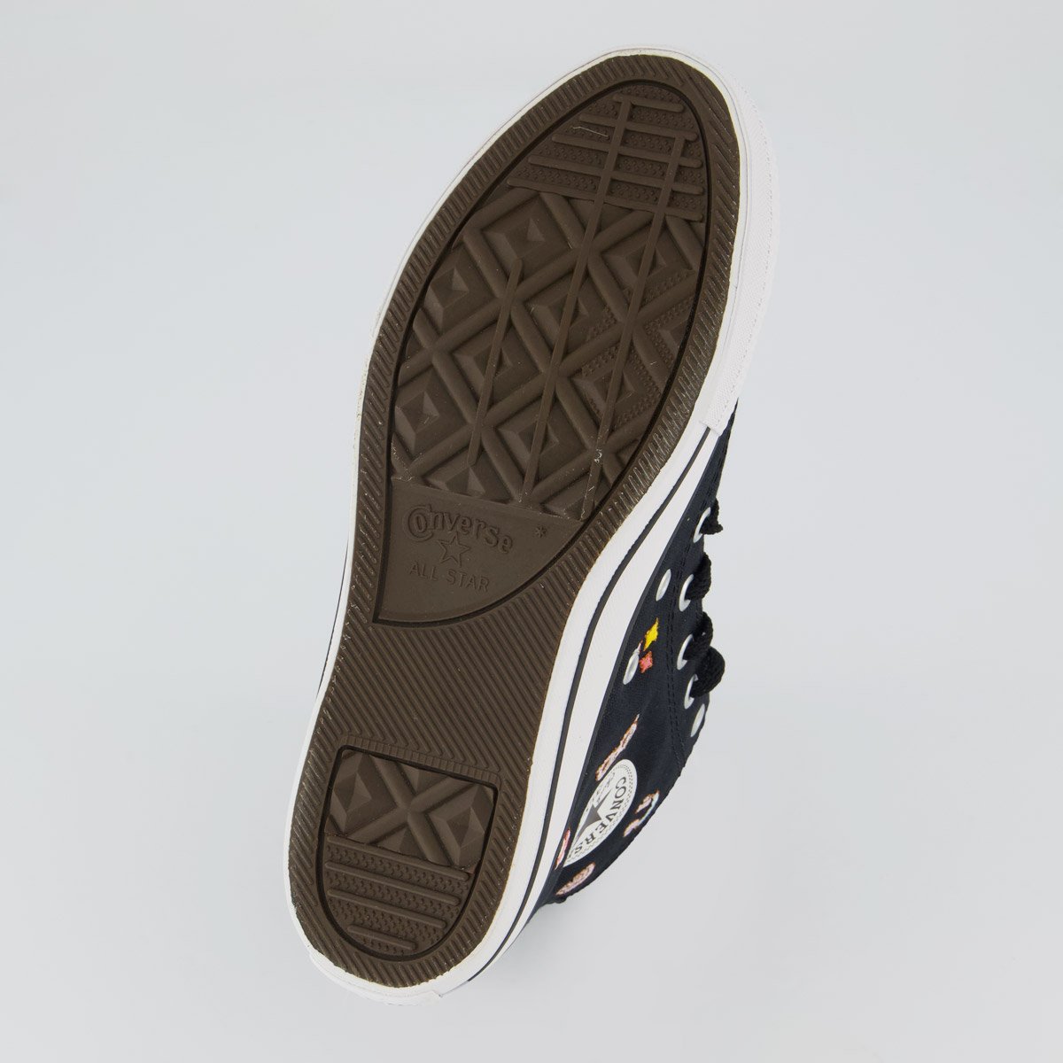 Tênis Converse All Star CK Stikers Juvenil Cano Alto Preto Preto 5