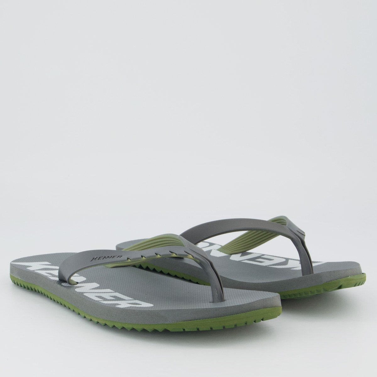 Chinelo Kenner Red Verde e Cinza Cinza 3