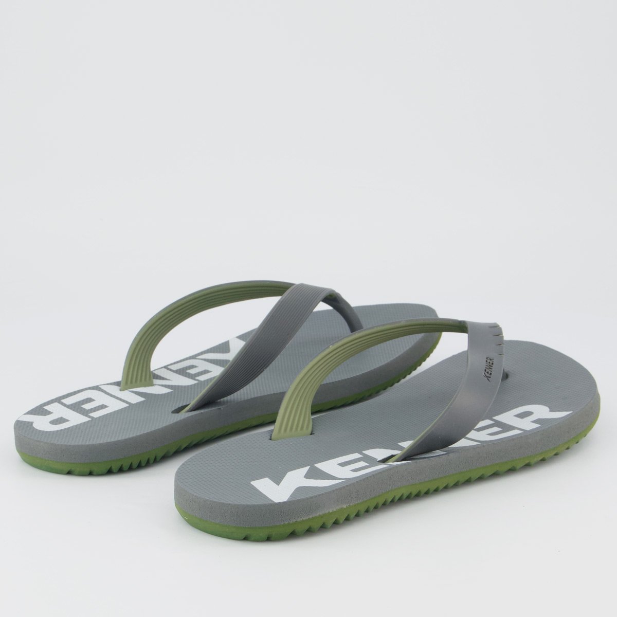 Chinelo Kenner Red Verde e Cinza Cinza 4