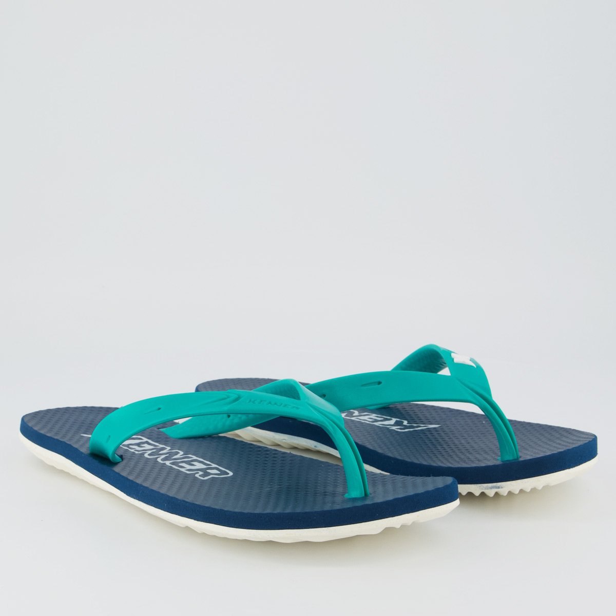 Chinelo Kenner New Summer Branco e Azul Azul 3