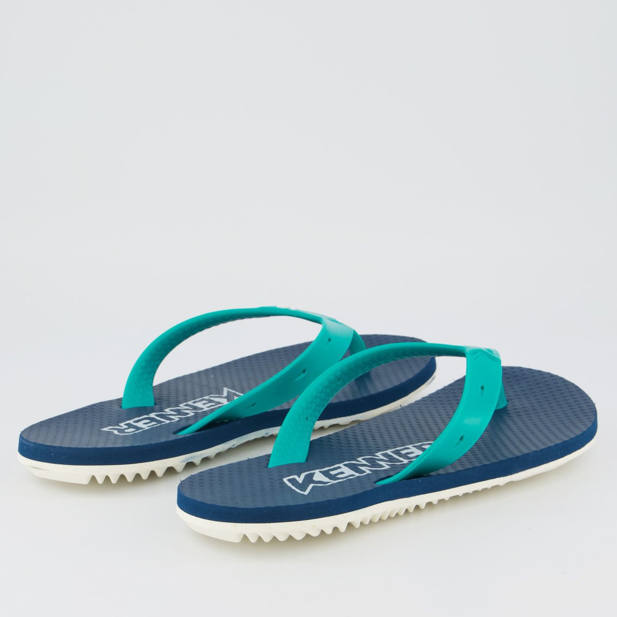 Chinelo Kenner New Summer Branco e Azul Azul 4