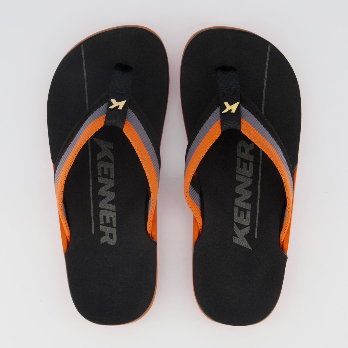 Chinelo Kenner NK6 Pro Tricolor Laranja