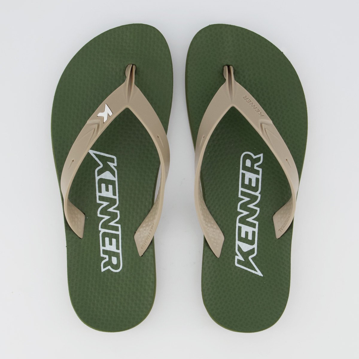 Chinelo Kenner New Summer Verde e Bege