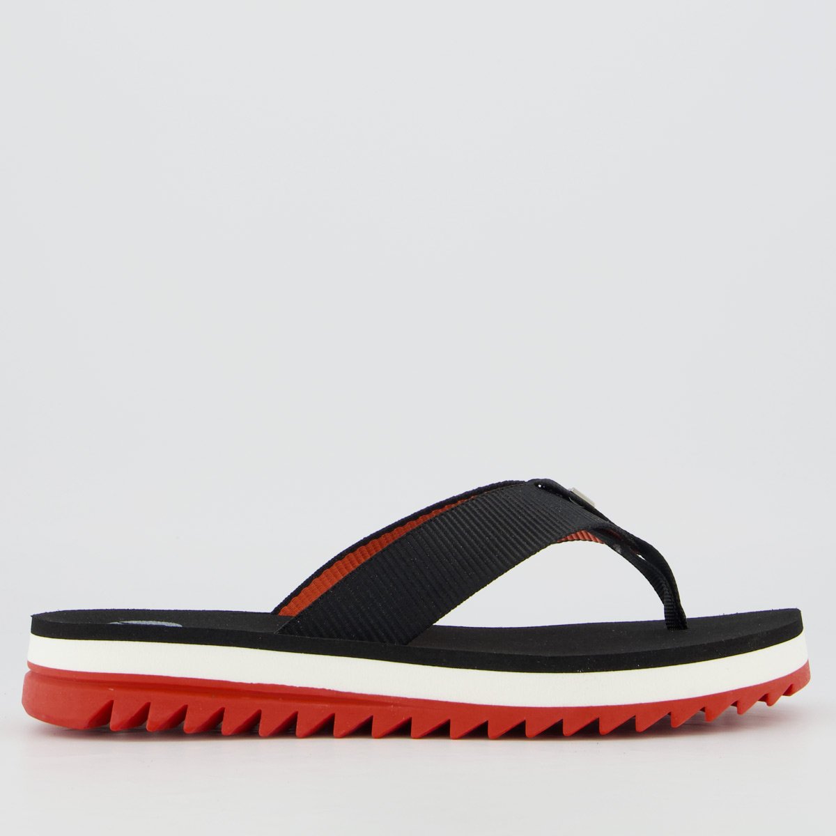 Chinelo Kenner Kyra Feminino Preto e Vermelho Preto 2