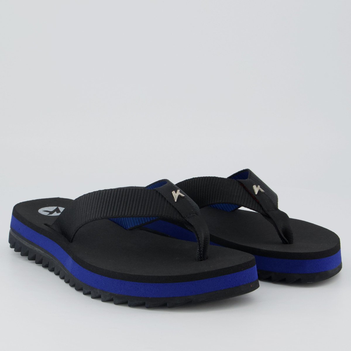 Chinelo Kenner Kyra Pro Feminino Preto e Azul Preto 3