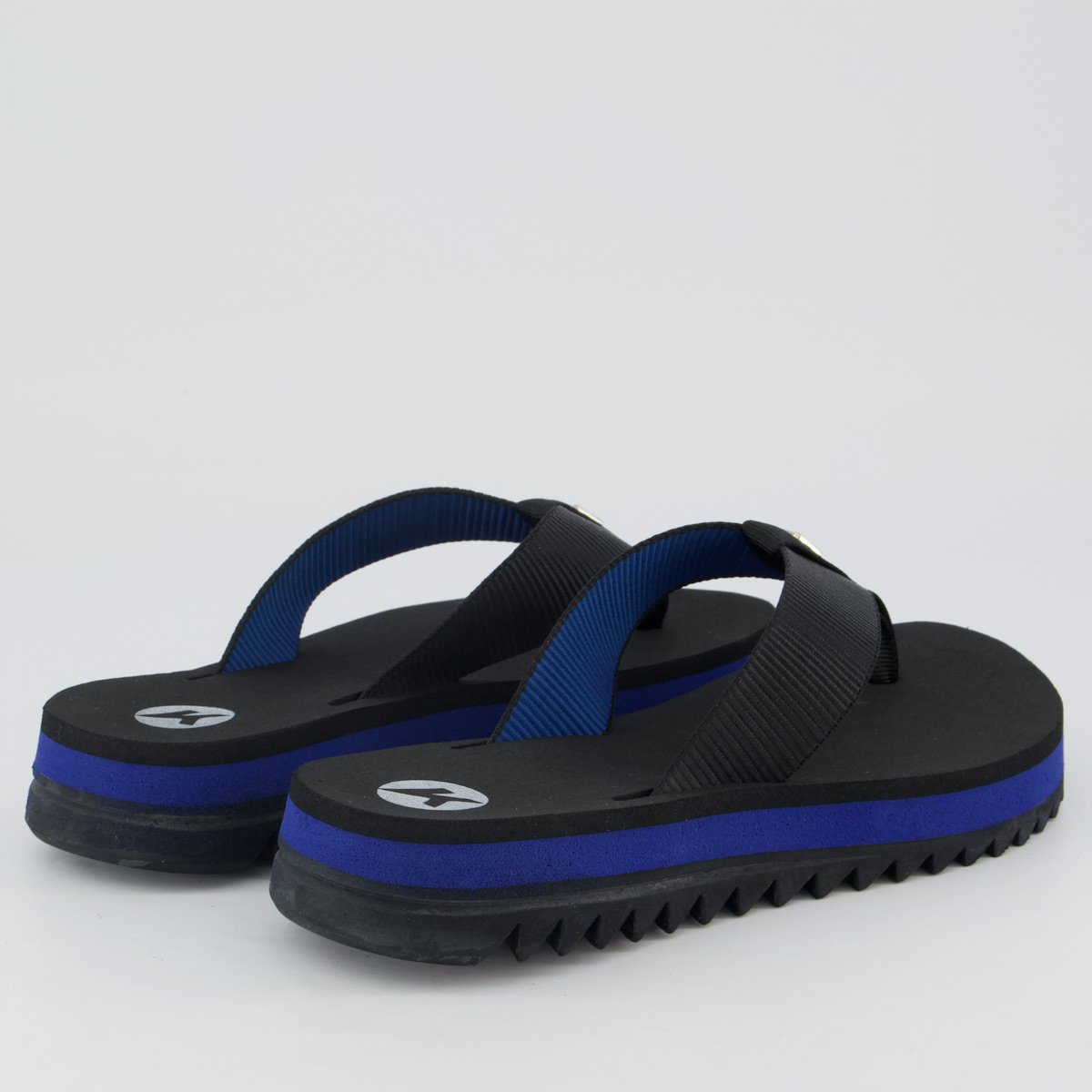 Chinelo Kenner Kyra Pro Feminino Preto e Azul Preto 4