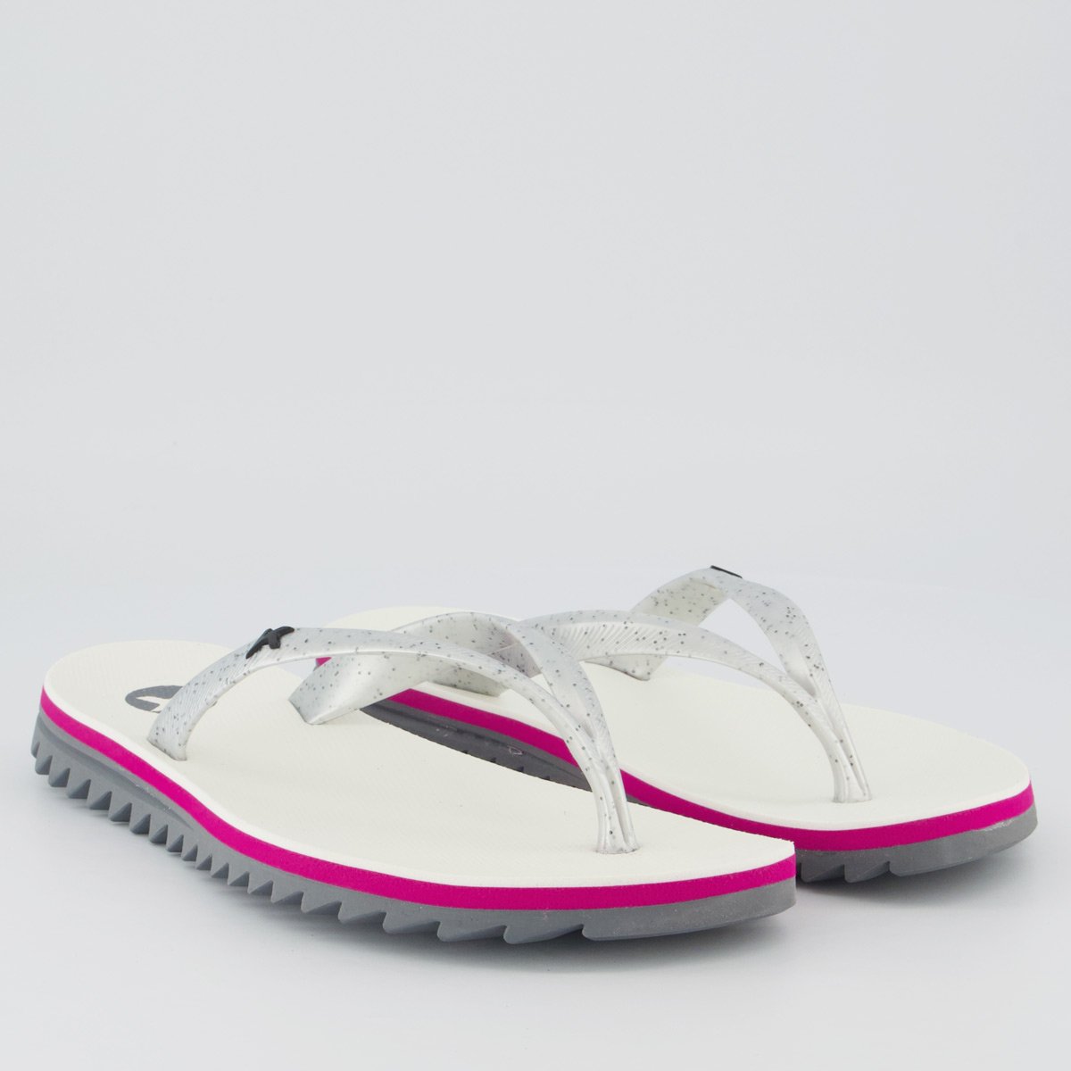 Chinelo Kenner Ibiza Feminino Branco e Cinza Branco 3