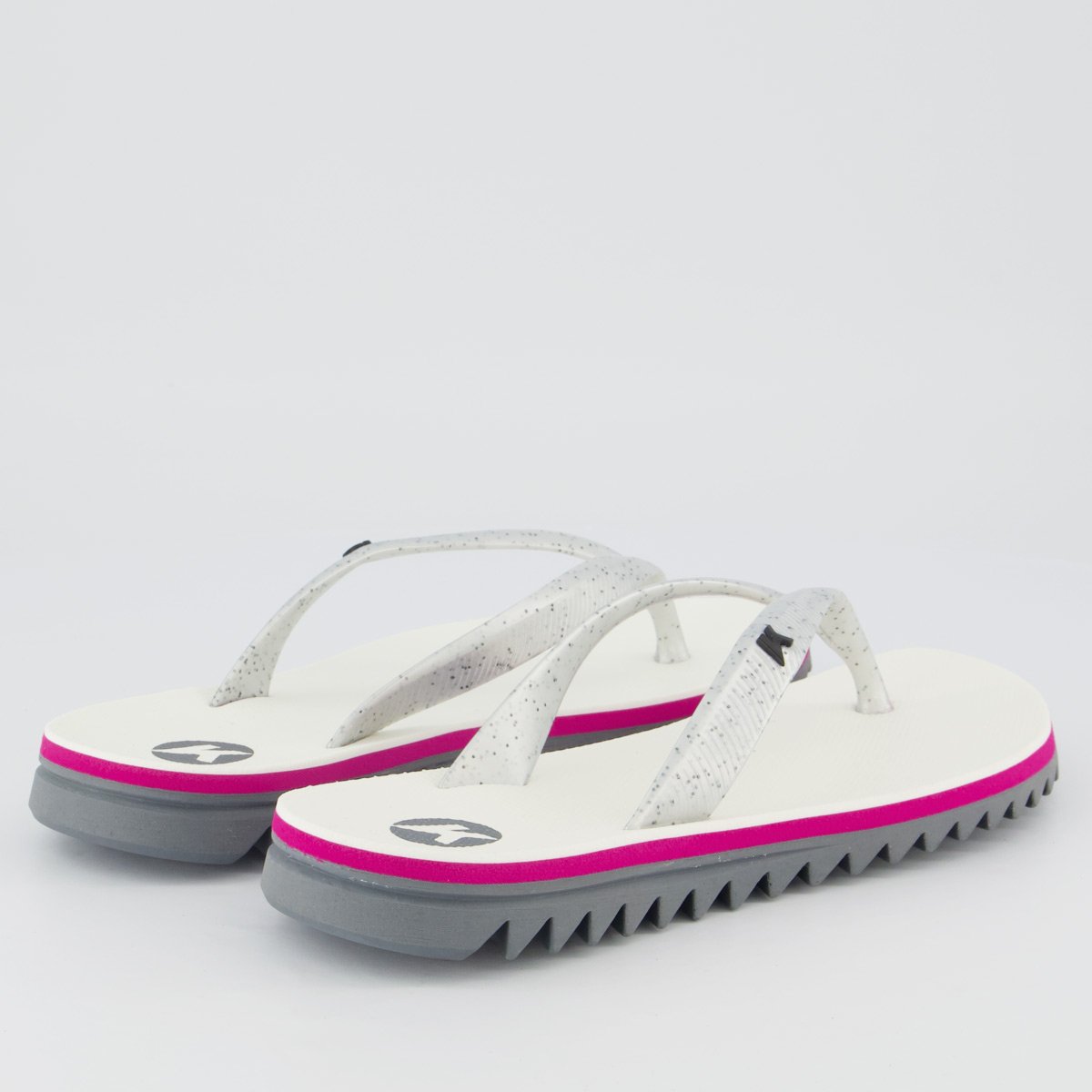 Chinelo Kenner Ibiza Feminino Branco e Cinza Branco 4