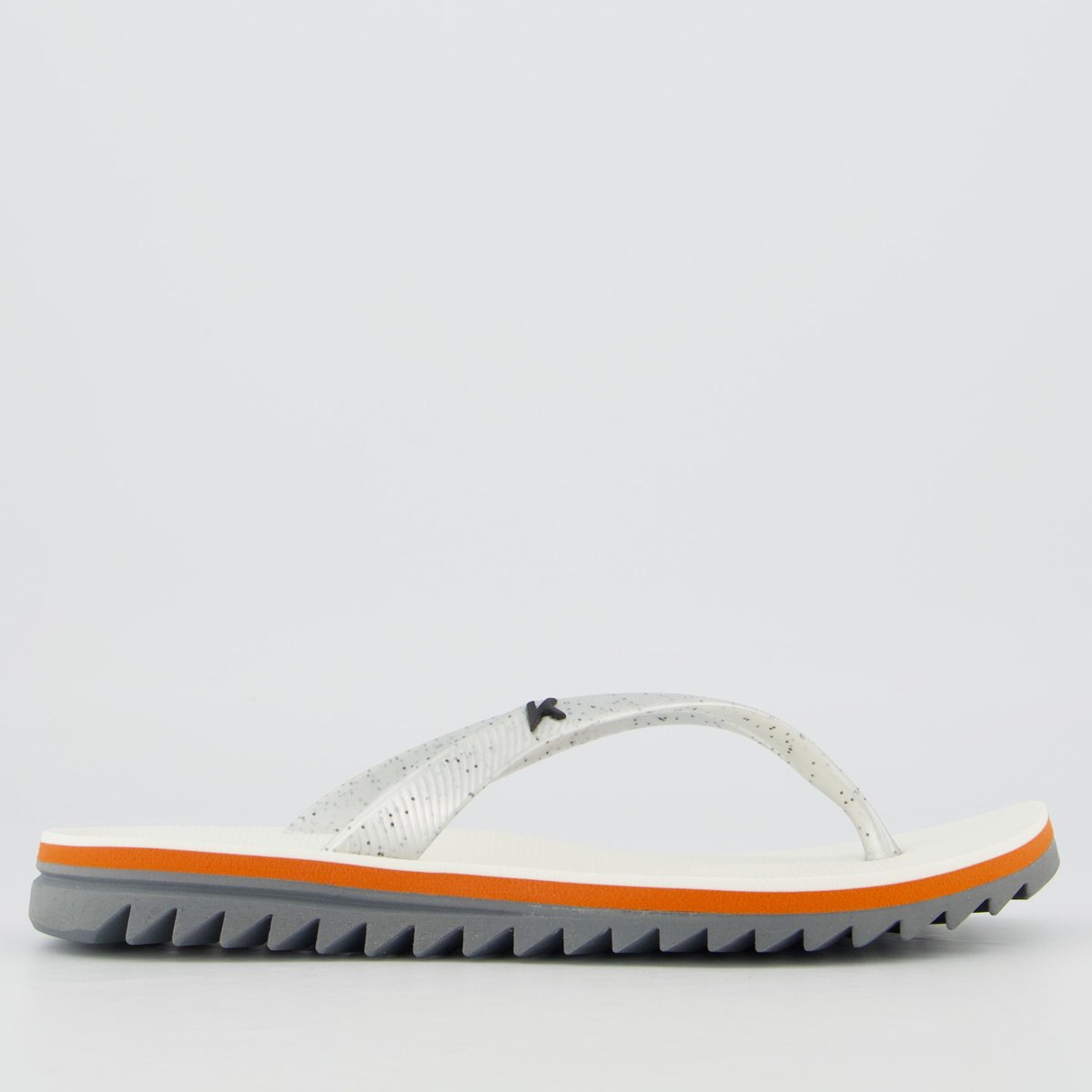 Chinelo Kenner Ibiza Feminino Branco e Prata Branco 2