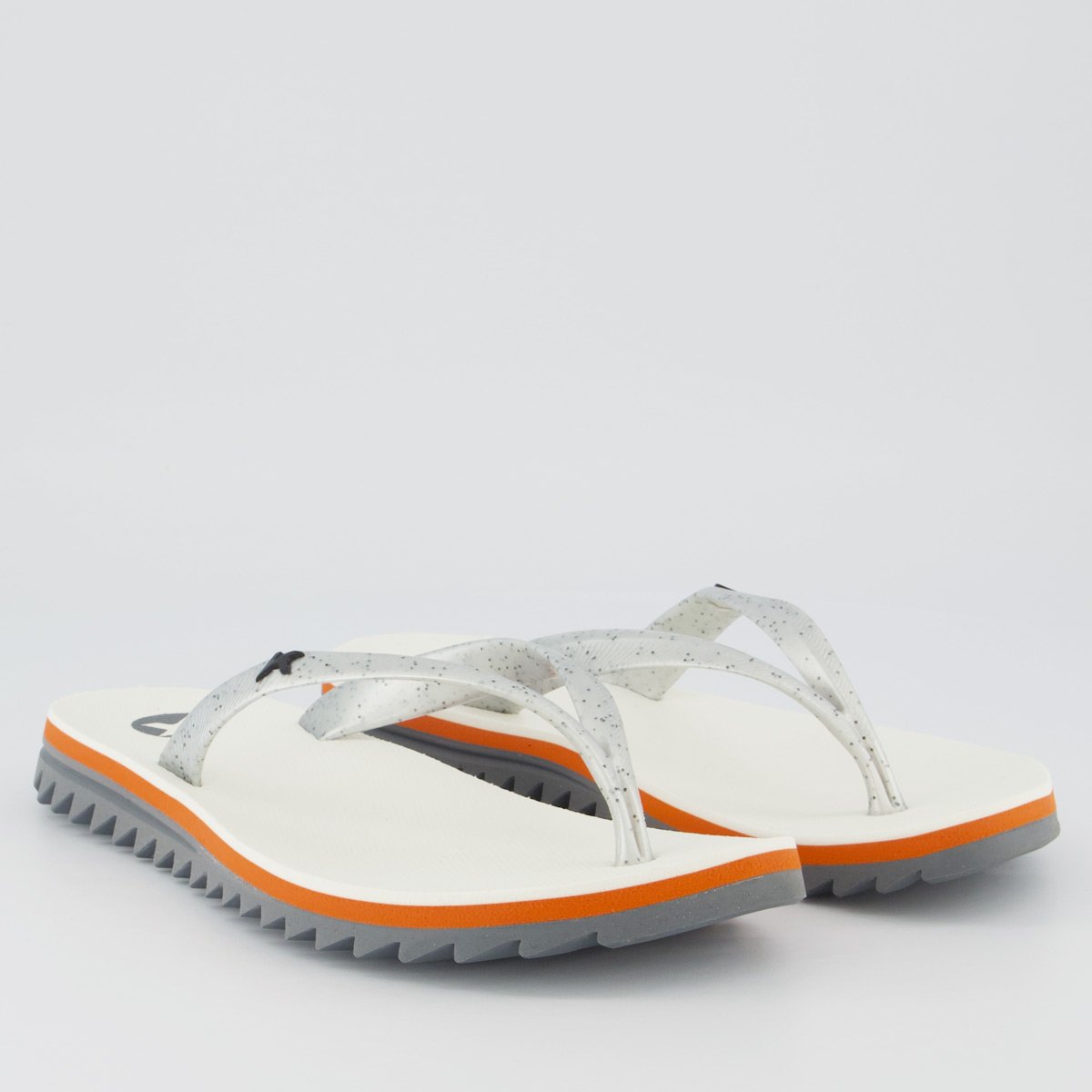 Chinelo Kenner Ibiza Feminino Branco e Prata Branco 3