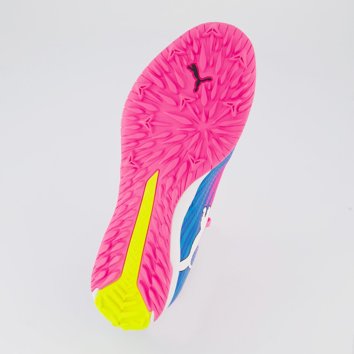 Chuteira Puma Ultra 6 Match Society Rosa e Amarela Rosa 5
